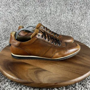 Magnanni Pueblo Casual Sneaker Shoe Mens 10 M 14804 Brown Leather Spain Designer