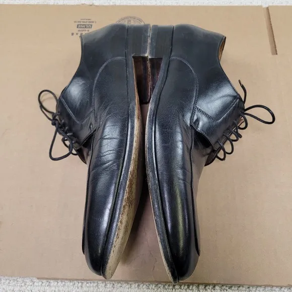 Magnanni Shoes Mens 12M Black Leather Lorca Lace Up Casual Dress Up Oxford