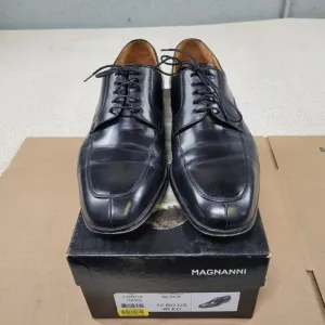 Magnanni Shoes Mens 12M Black Leather Lorca Lace Up Casual Dress Up Oxford