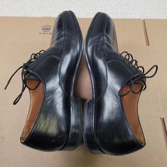 Magnanni Shoes Mens 12M Black Leather Lorca Lace Up Casual Dress Up Oxford