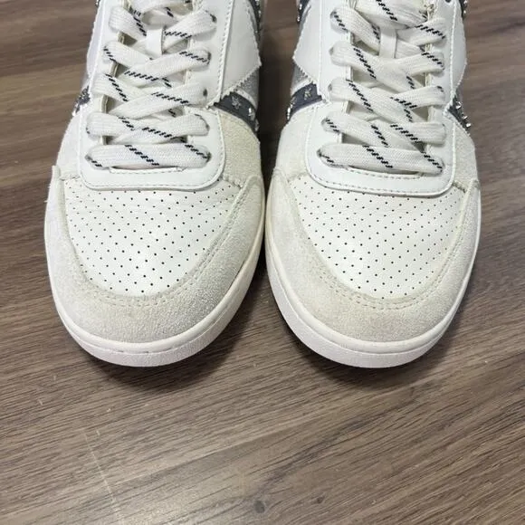 Maje white sneakers  leather and suede Sz 40