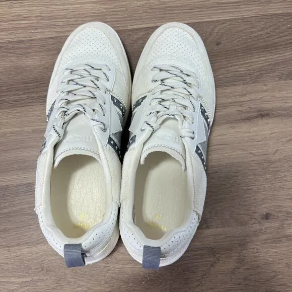 Maje white sneakers  leather and suede Sz 40