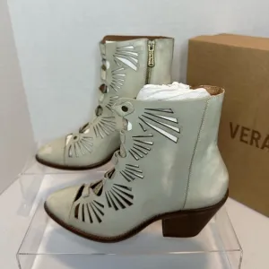 “Mallory” distressed leather cutout boots by Vera Cruz. New from Sundance