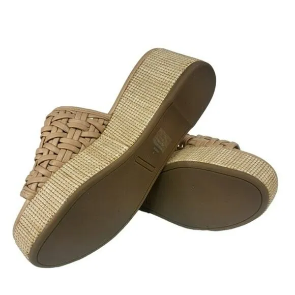 Marc Fisher Bashina Slip-on Casual Wedge Sandal Light Natural 7