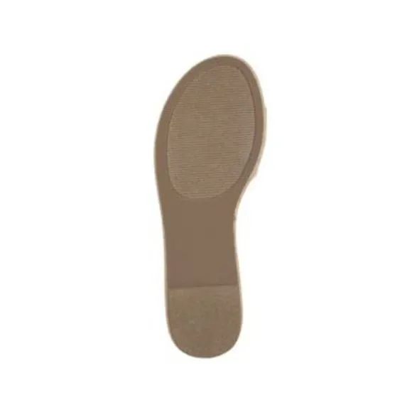 MARC FISHER Womens Beige Studded Beira Almond Toe Slip On Espadrille Shoes 9.5 M
