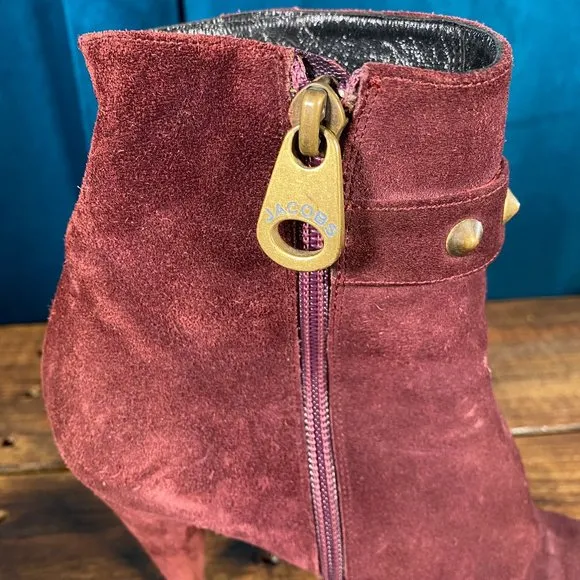 Marc Jacobs Studded Suede Booties w/ Stars