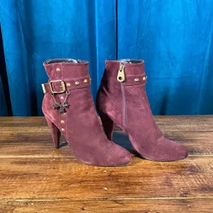 Marc Jacobs Studded Suede Booties w/ Stars