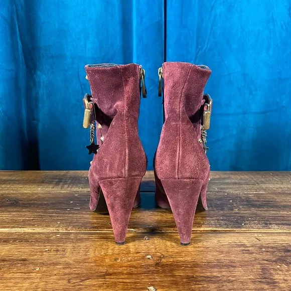 Marc Jacobs Studded Suede Booties w/ Stars