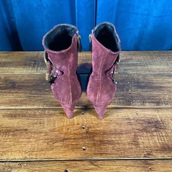 Marc Jacobs Studded Suede Booties w/ Stars