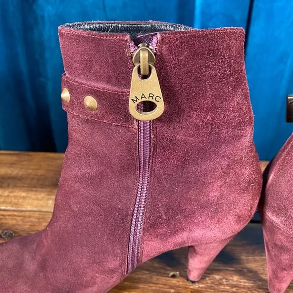 Marc Jacobs Studded Suede Booties w/ Stars