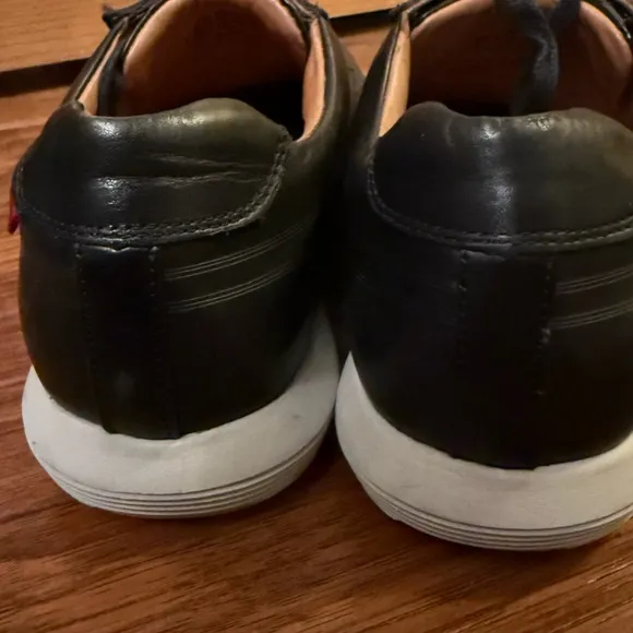 Marc Joseph New York Chelsea EXL011 Black Men 9.5 Leather Sneakers Shoes Brazil‎