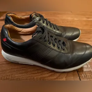 Marc Joseph New York Chelsea EXL011 Black Men 9.5 Leather Sneakers Shoes Brazil‎