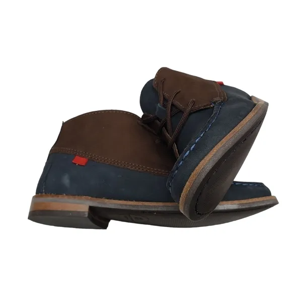 Marc Joseph | NIB Lincoln Bootie Navy Nubuck Leather Lace Up Boots Boy's 13.5