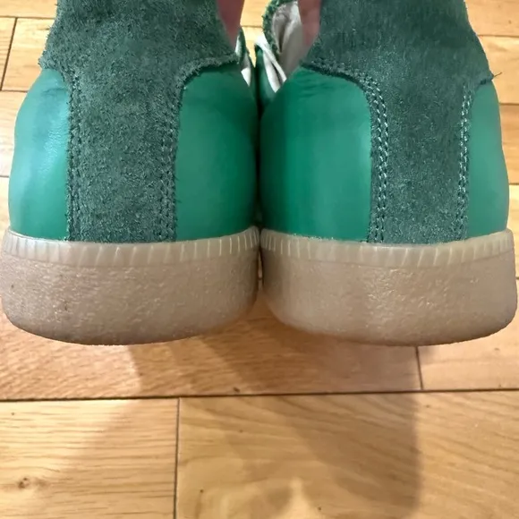 Margiela Green Suede and Leather Men's Sneakers