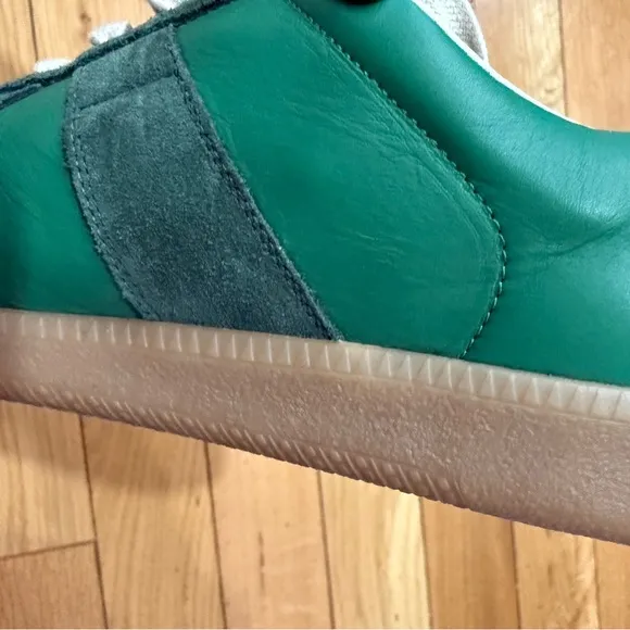 Margiela Green Suede and Leather Men's Sneakers