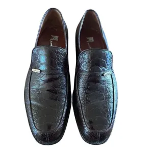 Marquez de Leon Dress‎ Shoes Men's Size 25A US 7A Brown Ostrich Leather Slip On