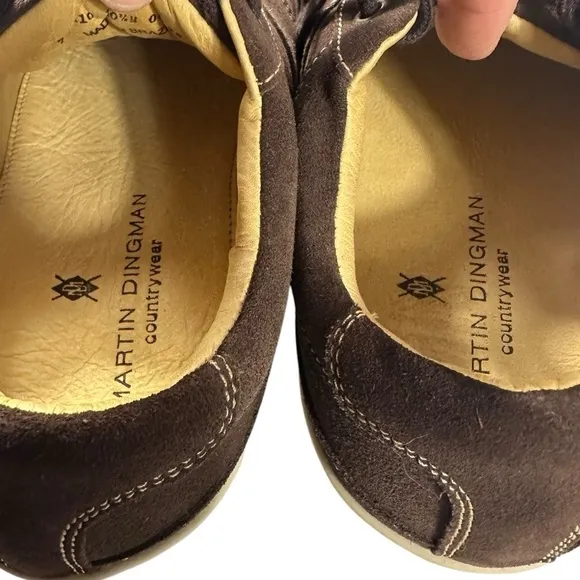 MARTIN DINGMAN COUNTRYWEAR AUSTIN BROWN SUEDE LOW SNEAKERS SIZE 10.5
