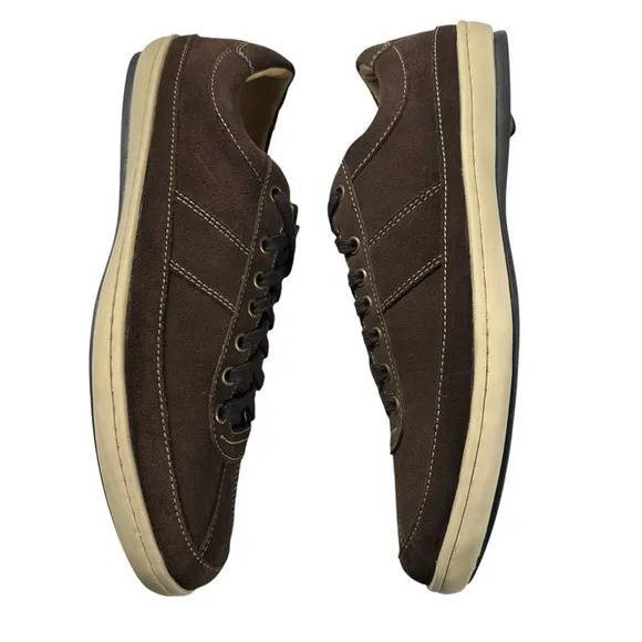 MARTIN DINGMAN COUNTRYWEAR AUSTIN BROWN SUEDE LOW SNEAKERS SIZE 10.5