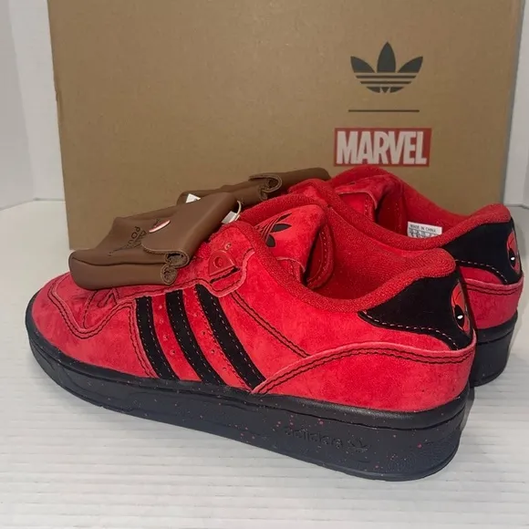 Marvel x Adidas Rivalry Low Deadpool &amp; Wolverine “Deadpool” (JR2480) Size: 5
