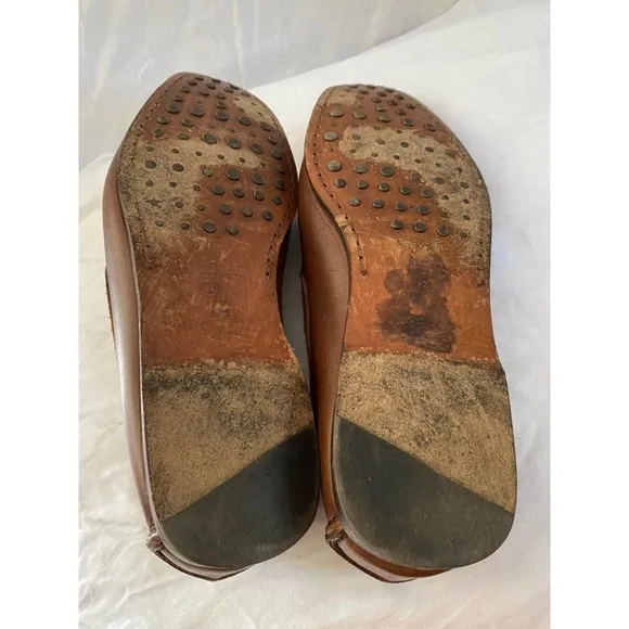 Massimo Dutti brown leather shoes 42