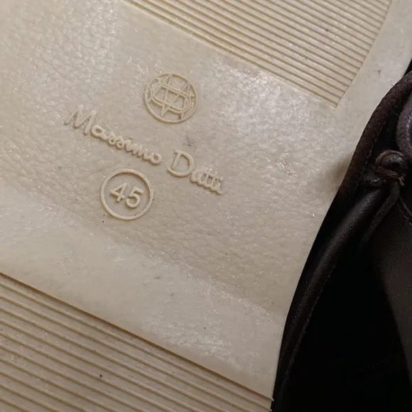 Massimo Dutti Man Brown Leather Shoes. Size 12.