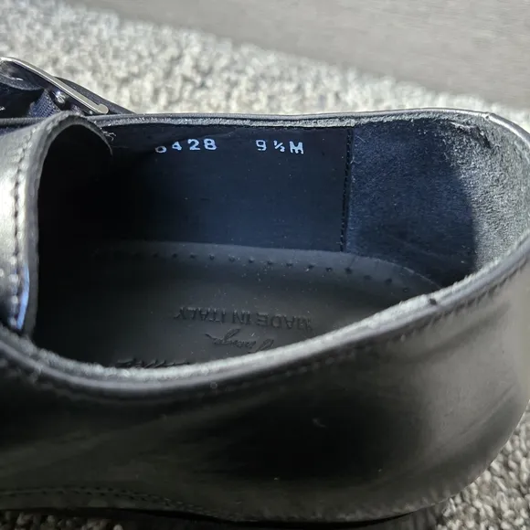 Massimo Matteo Italian Double Monk Double Strap Shoes NEW size 9.5