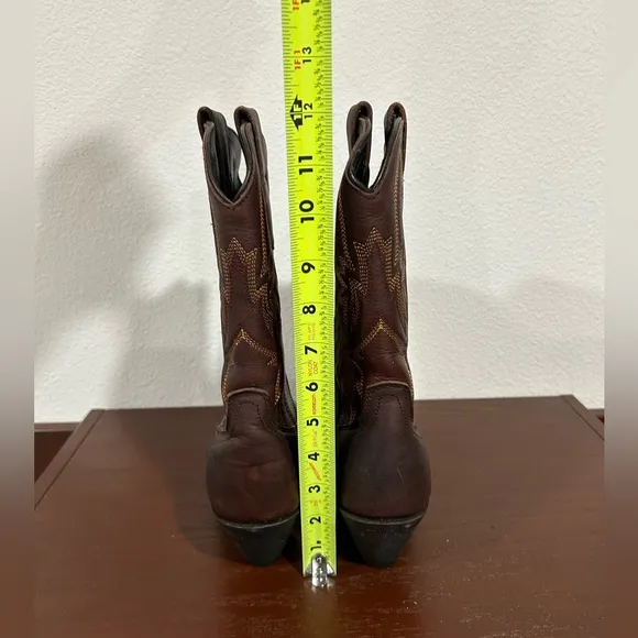 Masterson Brown Western Leather Cowboy Boots Size 7.5