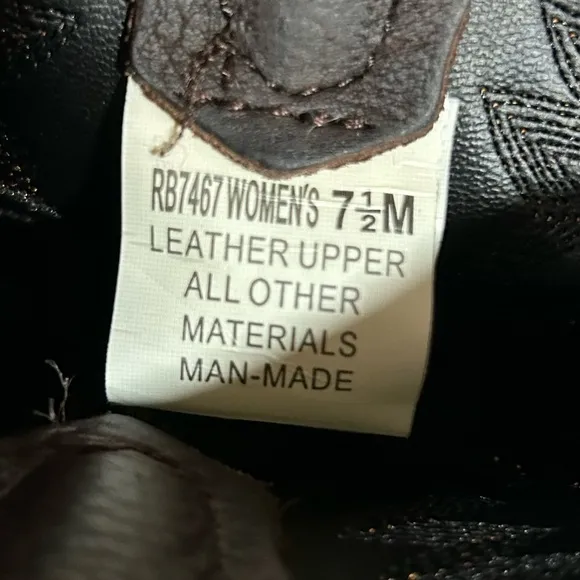 Masterson Brown Western Leather Cowboy Boots Size 7.5