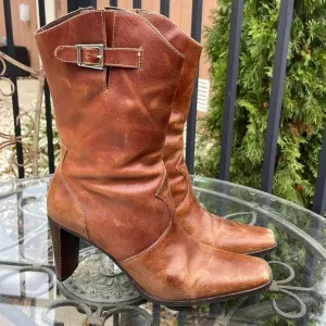 Matisse Tan Leather Boots Size 9M