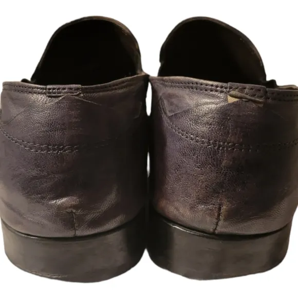 Mauro Alessi Genuine Leather Slip On Loafer/Size 7 Mens Dress Shoes