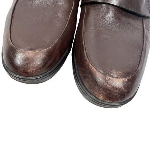 MBT Asante 5s Loafer Shoes Mens US 10 10.5 EUR 44 Brown Cordovan Leather Slip On