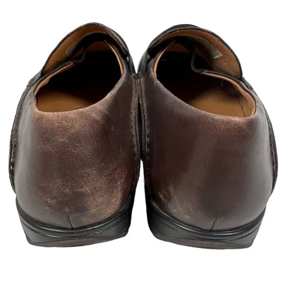 MBT Asante 5s Loafer Shoes Mens US 10 10.5 EUR 44 Brown Cordovan Leather Slip On