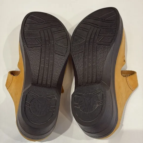 Memphisto Yellow/Mustard Leather Shoes—Beautiful! Made in France—New W/O Box-38