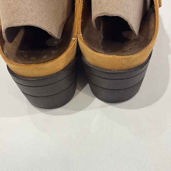 Memphisto Yellow/Mustard Leather Shoes—Beautiful! Made in France—New W/O Box-38