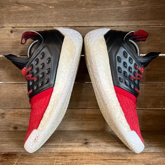 Mens Adidas‎ Harden Vol. 2 Power Red Athletic Basketball Shoes Sneakers Size 7.5