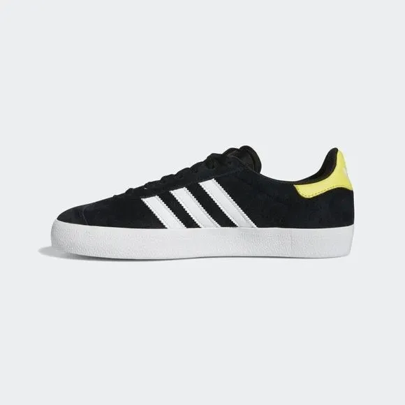 MEN'S Adidas Originals Gazelle ADV Skateboarding Shoes Black White GY6922
