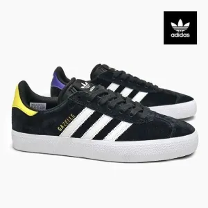 MEN'S Adidas Originals Gazelle ADV Skateboarding Shoes Black White GY6922