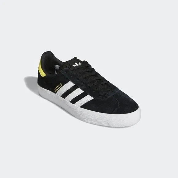 MEN'S Adidas Originals Gazelle ADV Skateboarding Shoes Black White GY6922