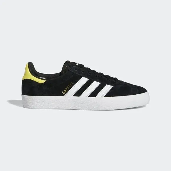 MEN'S Adidas Originals Gazelle ADV Skateboarding Shoes Black White GY6922