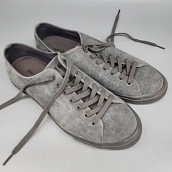 Mens Beavees Wilder Sneaker Suede Gray Size 10 Lace Up