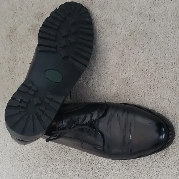 Mens black Cole Haan derby shoes