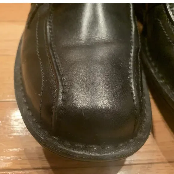 Men’s Black Comfortable Clarks Lace Shoes Size 8