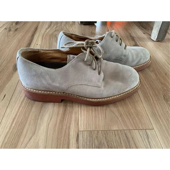 Men's Brooks Brothers 8.5 Classic Tan Bucks Oxford Shoes