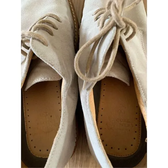 Men's Brooks Brothers 8.5 Classic Tan Bucks Oxford Shoes