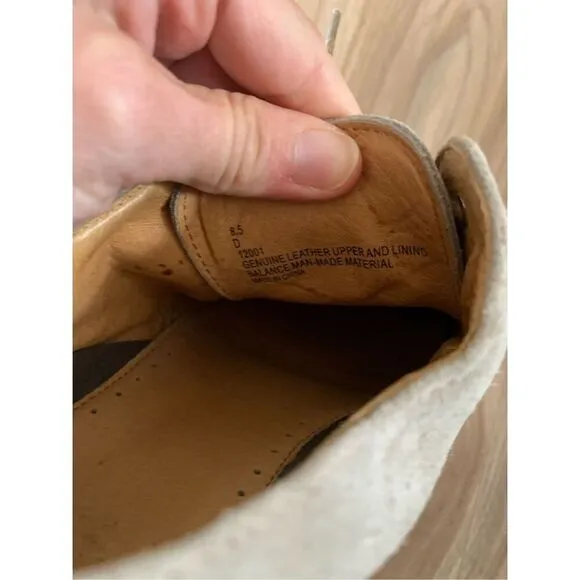 Men's Brooks Brothers 8.5 Classic Tan Bucks Oxford Shoes