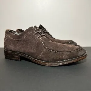 Mens CLARKS Delsin Rise Brown Leather Oxford Shoes / Size 8 Medium
