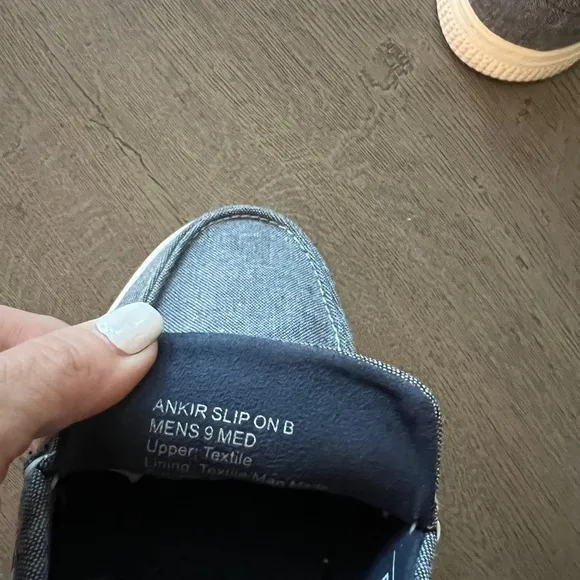 Mens Kenneth Cole Reaction Dark denim Ankir slip on shoes size 9
