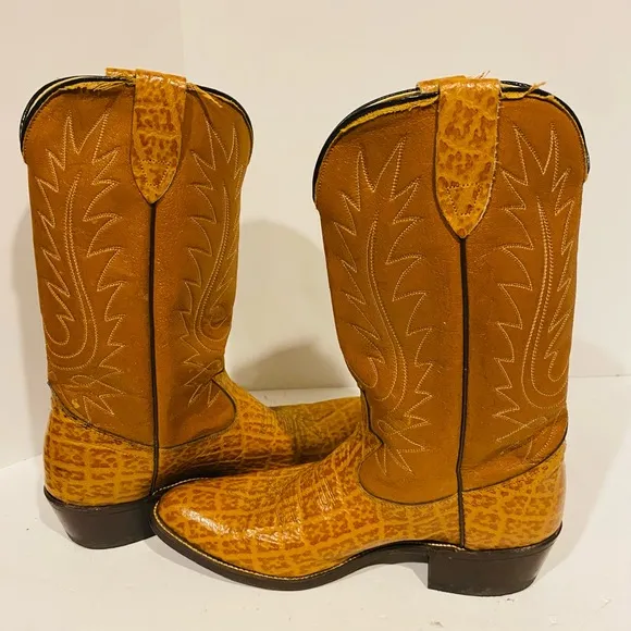 Mens Laredo Western Cowboy Leather Boots Size 10D 41810 Made in USA