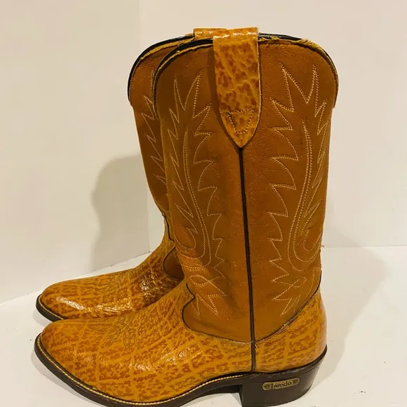 Mens Laredo Western Cowboy Leather Boots Size 10D 41810 Made in USA