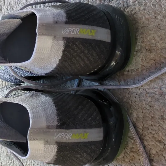 Men's Nike Air Vapormax Grey Neon Shoes